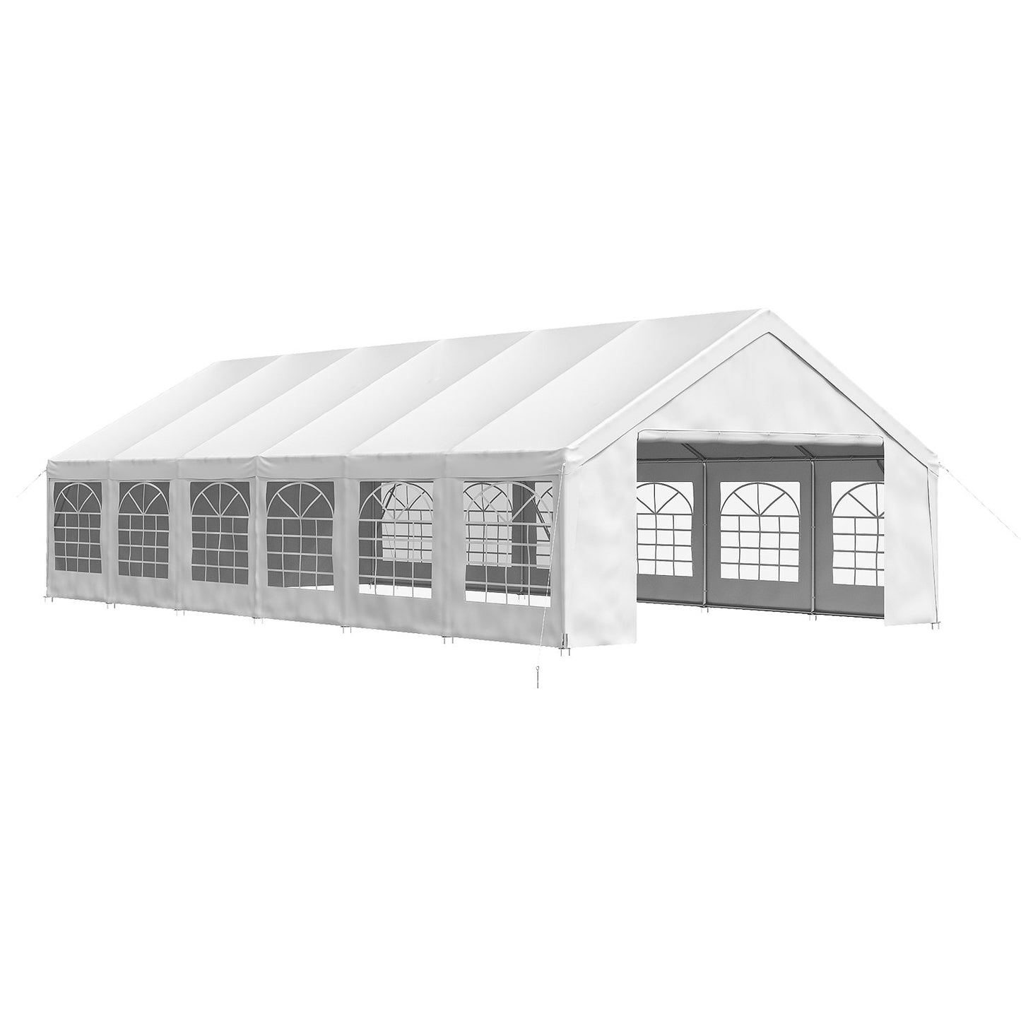 Clouddwell 40*20FT Party Tent,Heavy Duty Outdoor Awning Tent,with Removable Sidewalls, Commercial Wedding Big Tent,Carport, BBQ,UV 50+, Waterproof, White