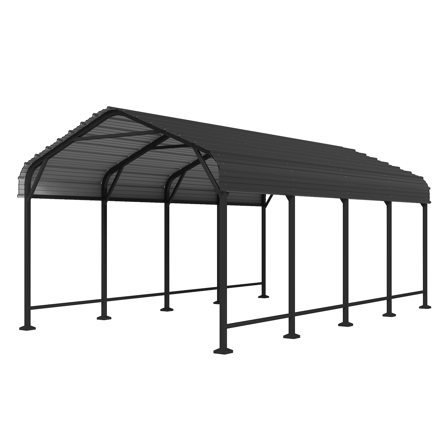 Clouddwell 12x20FT Metal Carport, Heavy Duty Carport Canopy with Reinforced Frame & Galvanized Roof, Car Tent, Garage Shelterf for Car, Pickup, Truck, Boat