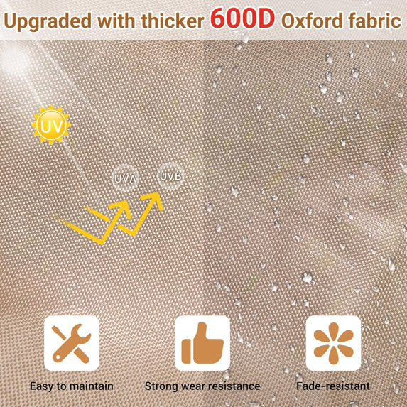 Clouddwell 10'x12' Universal Winter Gazebo Cover Plus, Waterproof Enclosed Cover with Sidewalls & Ventilated Mesh Windows