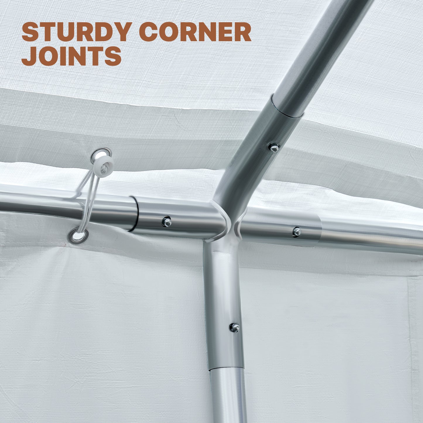 Clouddwell Wedding & Event Tent, White Canopy with Removable Sidewalls, Waterproof Party Tent for Outdoor Gatherings, BBQ, Birthday, Camping