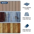 Aoxun 5.1 x 2.7 ft Outdoor Metal Shed, Storage Garden Shed with Lockable Door Tool Shed for Garden, Backyard, Poolside, Brown