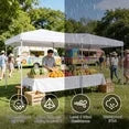 ClouDDwell Pop up Canopy, Party Tent, 10x20 ft. Portable Outdoor Event, Instant Shelter Canopy with 6 Removable Sidewalls and 1 Carry Bag, White