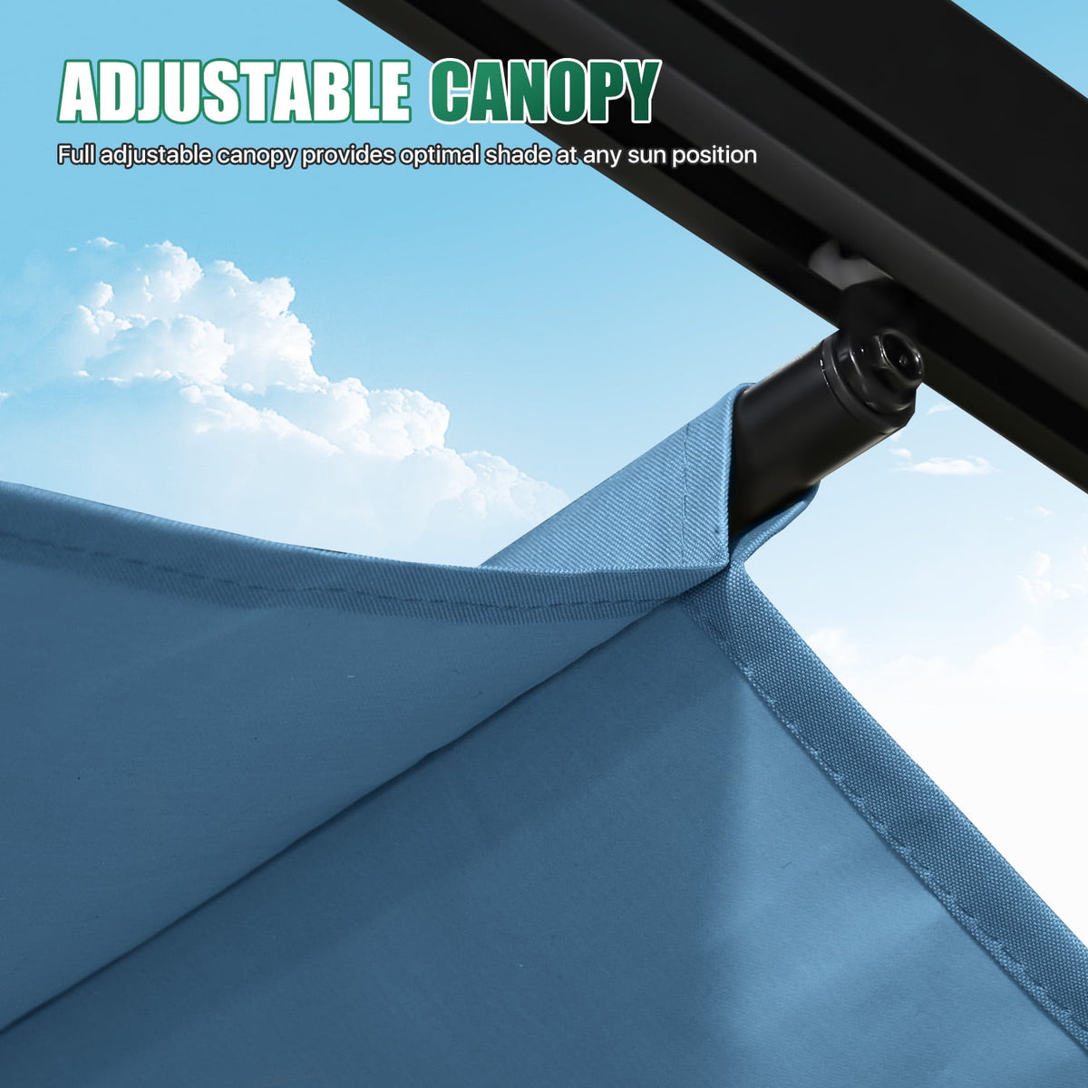 Clouddwell 12x10 ft Outdoor Pergola with Retractable Canopy, Heavy-Duty Metal Frame Patio Pergola for Backyard & Garden, UV Protection Sun Shade, Blue
