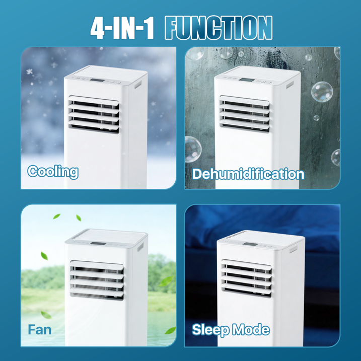 YardCache 10000 BTU Portable Air Conditioners, 3-1 Standing Smart Cooling AC , APP/Remote, Cooling, Dehumidifier and Fan, Automatic Unit for Bedroom, 55dB Quiet, Portable AC for Room Indoors