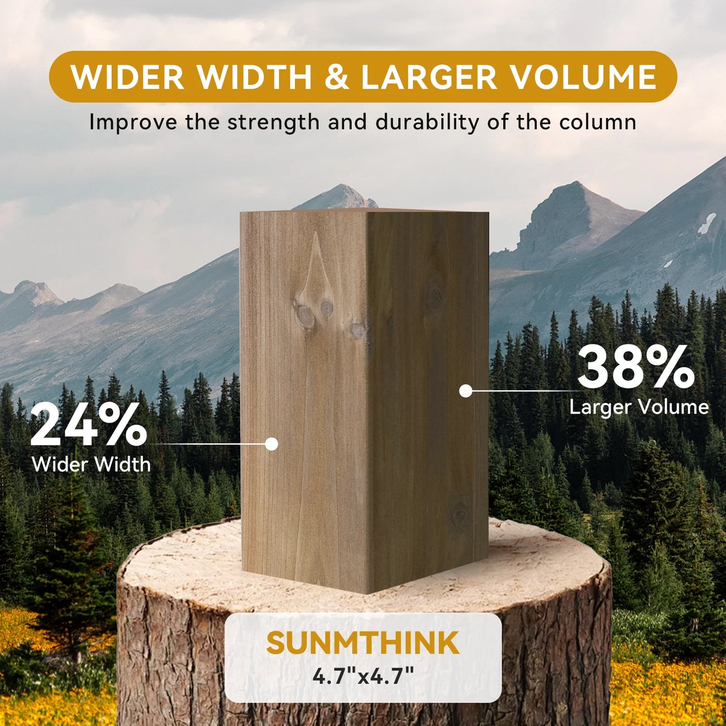 Sunmthink 12' x 16' Outdoor Wood Frame Gazebo, Hardtop Gazebo with Galvanized Steel, Permanent Wooden Pavilion for Patio Backyard Lawn Garden
