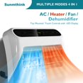 Clouddwell 10000 BTU Portable Air Conditioners，4 In 1 and Complete Window Mount Exha, 350 m3/hour AC Capacity