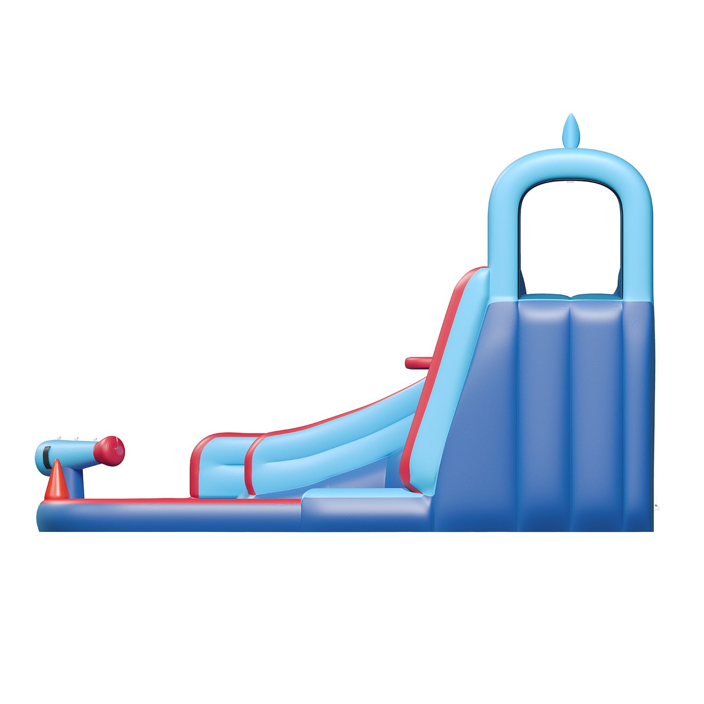 Clouddwell Inflatable Water Slide for Kids with 450W Blower, 5 in 1 Water Park Bounce House for Outdoor Summer Fun, Shark Theme, 10x12FT