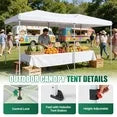 ClouDDwell Pop up Canopy, Party Tent, 10x20 ft. Portable Outdoor Event, Instant Shelter Canopy with 6 Removable Sidewalls and 1 Carry Bag, White