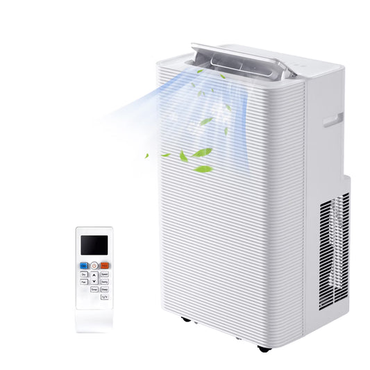 YardCache 12000 BTU Portable Air Conditioners, 4-1 Standing Smart Cooling AC with Remote Control, Cooling, Heating， Dehumidifier and Fan, Automatic Unit for Bedroom, 55dB Quiet, Portable AC for Room