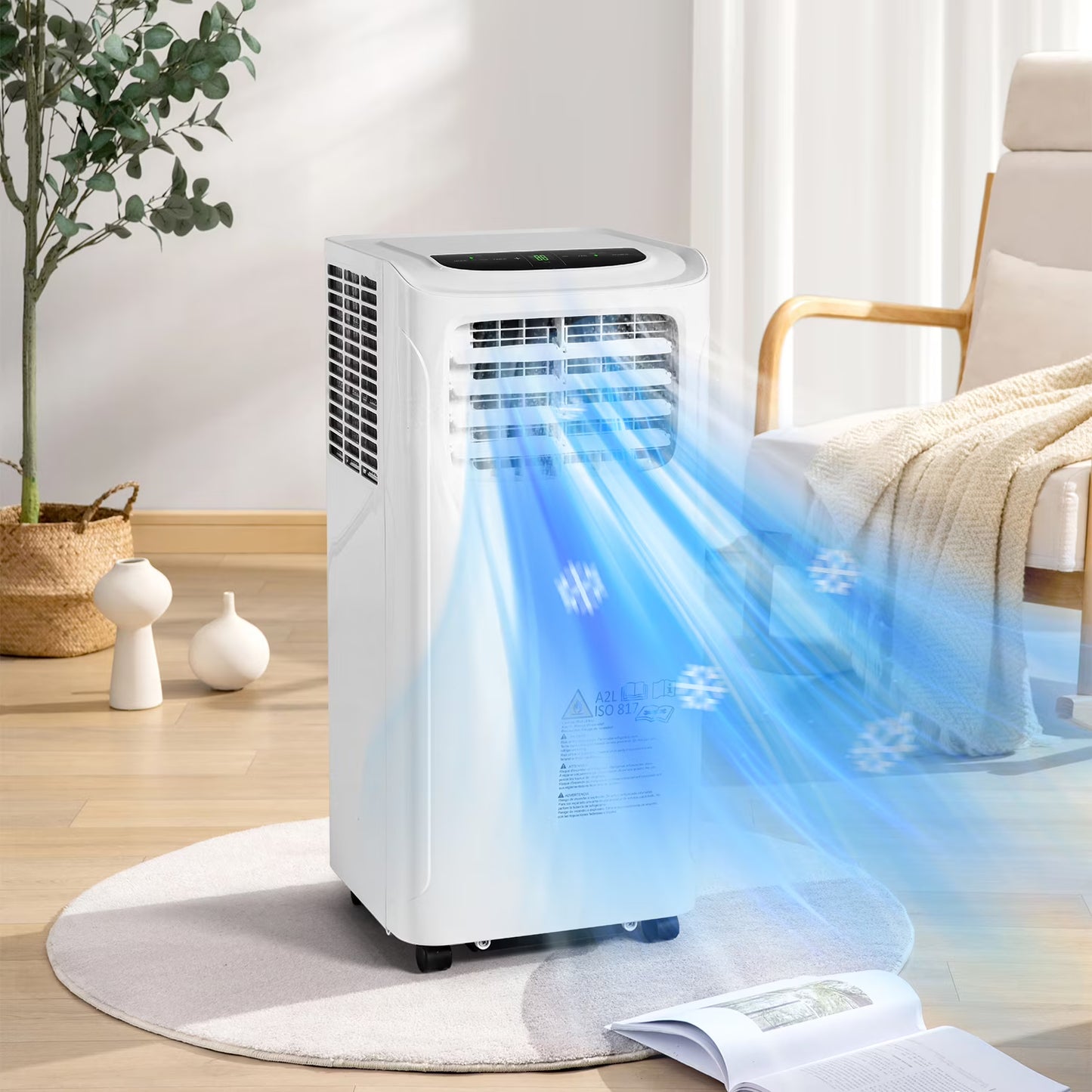 Clouddwell 11500 BTU Portable Air Conditioner and Dehumidifier Function Remote, 4 In 1 Ultra High Power