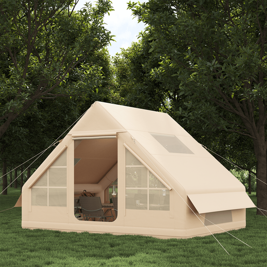 Clouddwell 4-8 Person Inflatable Tents for Camping, Instant Setup Family Size Tent with Pump, Waterproof Inflatable Camp Tent with UV Protection, Easy Setup Glamping Inflatable House