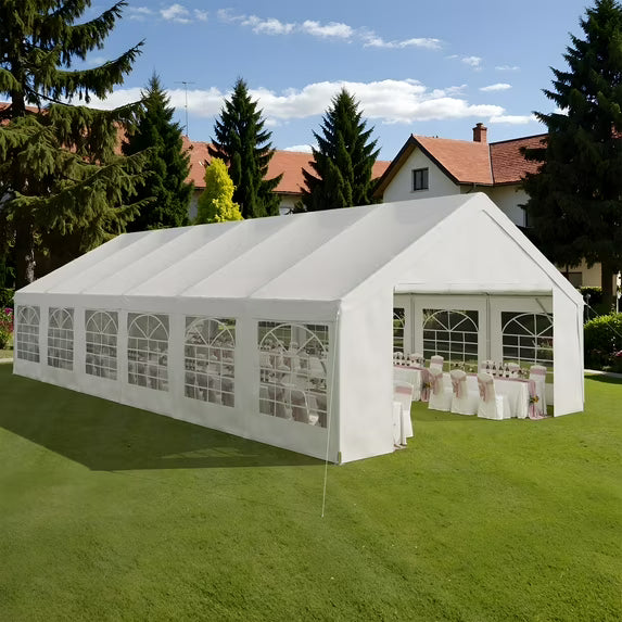 Clouddwell 40*20FT Party Tent,Heavy Duty Outdoor Awning Tent,with Removable Sidewalls, Commercial Wedding Big Tent,Carport, BBQ,UV 50+, Waterproof, White