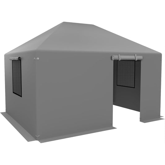 Clouddwell Winter Gazebo Cover for 10x12 Outdoor Hardtop Gazebos, Waterproof Enclosed Canopy Protective Covers Gazebo Accessories