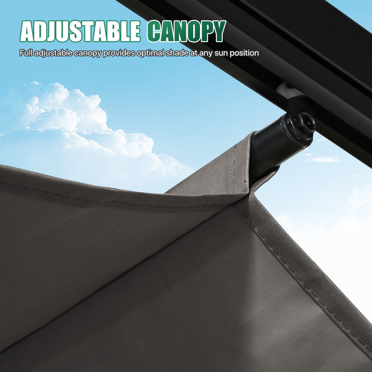 Clouddwell 12x10 ft Outdoor Pergola with Retractable Canopy, Heavy-Duty Metal Frame Patio Pergola for Backyard & Garden, UV Protection Sun Shade, Gray