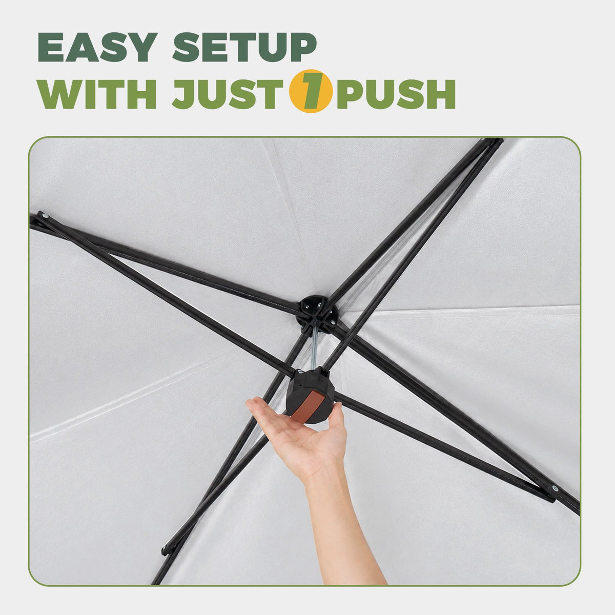 Dateyes 12x12 FT Pop Up Gazebo, Outdoor Gazebo Canopy with Mosquito Netting, 3 Adjustable Heights, Portable Patio Gazebo Tent for Backyard, Patio, Gray