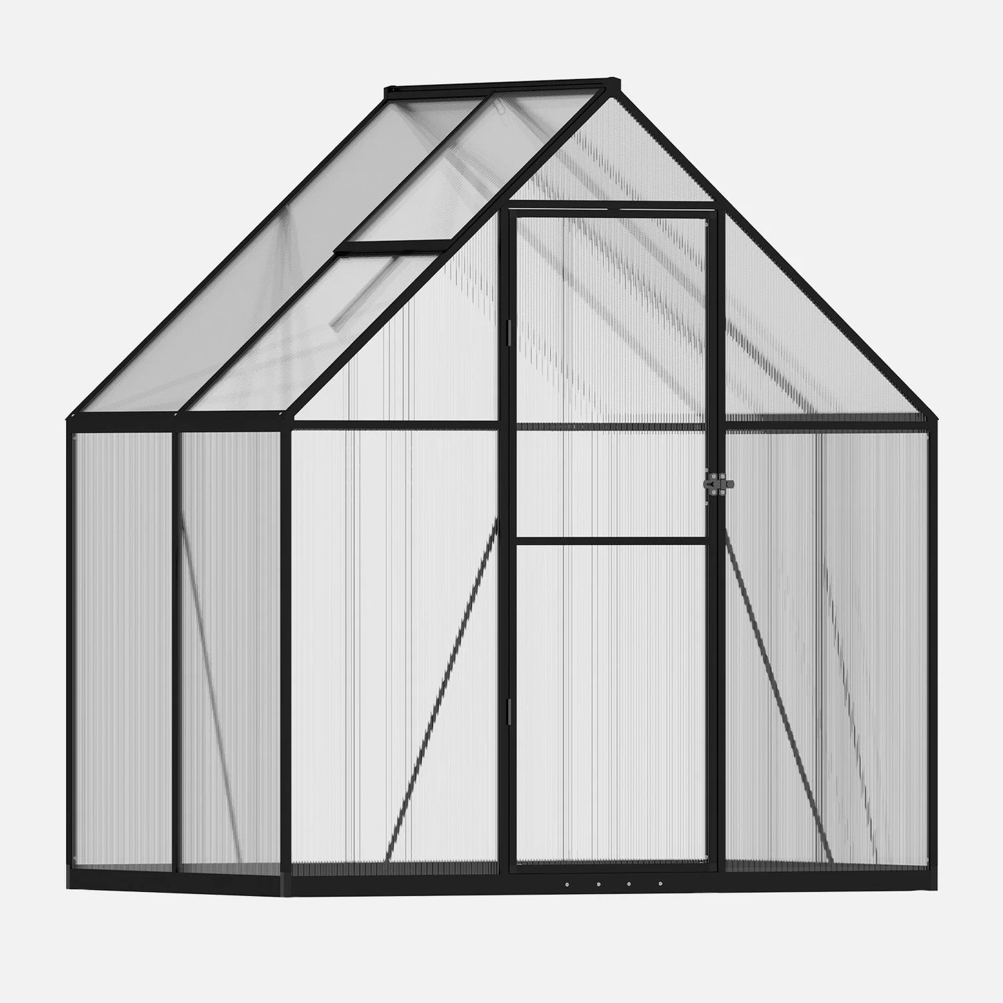 Clouddwell 4x6 FT Outdoor Greenhouse - Polycarbonate Panels & Sturdy Aluminum Frame