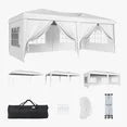 ClouDDwell Pop up Canopy, Party Tent, 10x20 ft. Portable Outdoor Event, Instant Shelter Canopy with 6 Removable Sidewalls and 1 Carry Bag, White