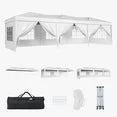 ClouDDwell Pop up Canopy, Party Tent, 10x30 ft. Portable Outdoor Event, Instant Shelter Canopy with 6 Removable Sidewalls and 1 Carry Bag, White