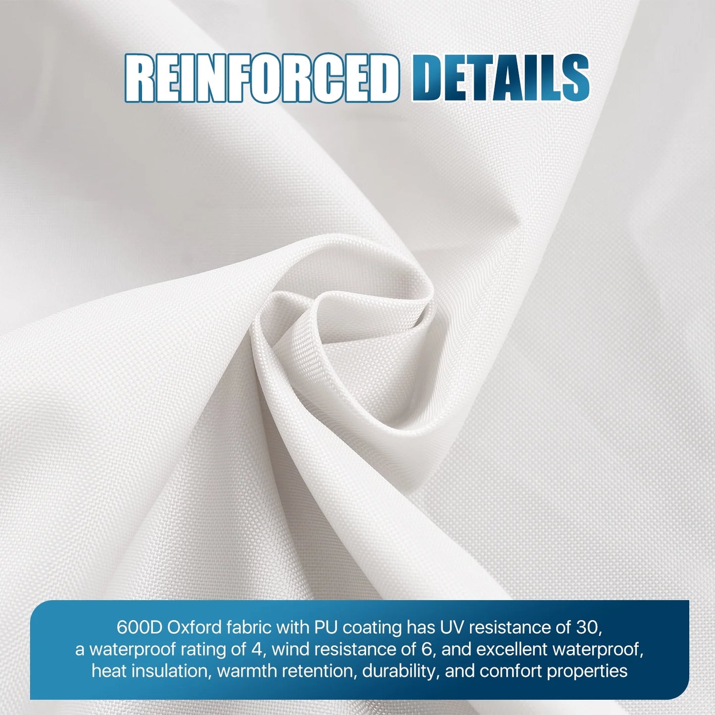 Sunmthink 12'x16' Double Top Gazebo Cover - 4-Season Enclosed Protection with Mesh Sidewalls & Waterproof Design,White (Gazebo Not Included)