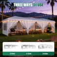 ClouDDwell Pop up Canopy, Party Tent, 10x30 ft. Portable Outdoor Event, Instant Shelter Canopy with 6 Removable Sidewalls and 1 Carry Bag, White
