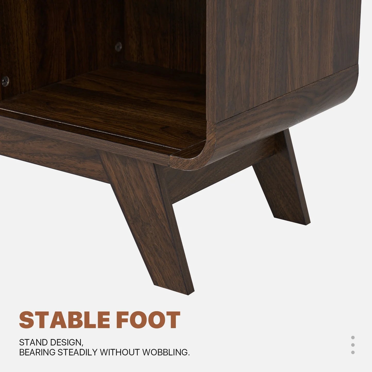 Sonegra Fireplace TV Stand with 36" Electric Fireplace, Mid Century Modern Entertainment Center with Led Lights for 80" TVs , Wood Media Console with Slatted Sliding Doors for Living Room, Brown